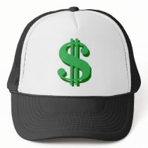 $ dollar-sign mesh hat