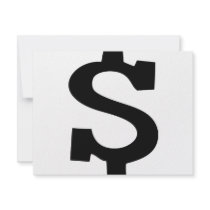dollar sign icon invitations