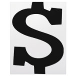 dollar sign icon personalized letterhead