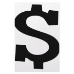 dollar sign icon stationery