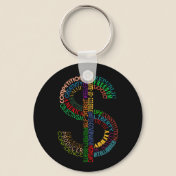 Dollar Sign Keychain