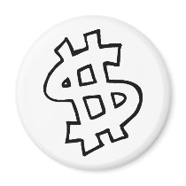 Dollar Sign magnets by CelebrationZazzle Dollar Sign magnets