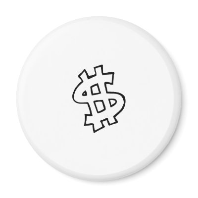 Dollar Sign Magnets by CelebrationZazzle