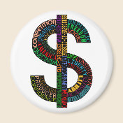 Dollar Sign Magnet
