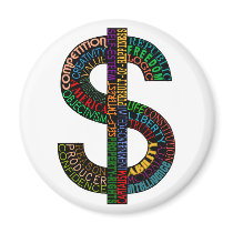 Dollar Sign Magnet