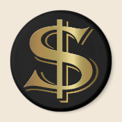Dollar Sign Magnet