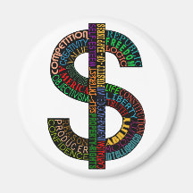 Dollar Sign Magnet