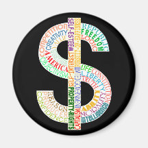 Dollar Sign Magnet