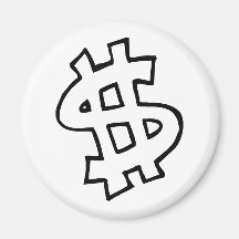 Dollar Sign Magnets