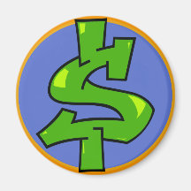 Dollar Sign Magnets