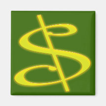 Dollar Sign Magnets