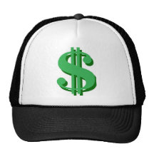 $ dollar-sign mesh hat