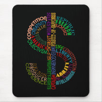 Dollar Sign mouse pad mousepads