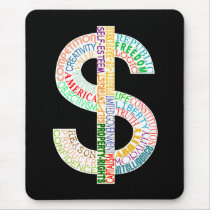Dollar Sign mouse pad mousepads