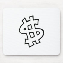 Dollar Sign mousepads