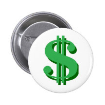 $ dollar-sign pinback buttons