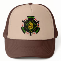 DOLLAR SIGN POKER CHIP MESH HAT