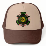 DOLLAR SIGN POKER CHIP hats