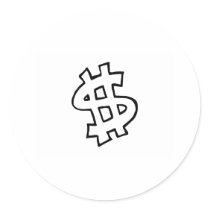 Dollar Sign stickers by CelebrationZazzle Dollar Sign stickers