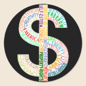 Dollar Sign Sticker