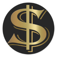 Dollar Sign Stickers sticker