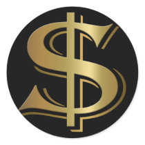 Dollar Sign Stickers