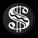 Dollar Sign - White magnets