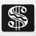 Dollar Sign - White mousepads