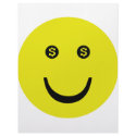 dollar smile icon letterhead