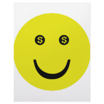 dollar smile icon letterhead