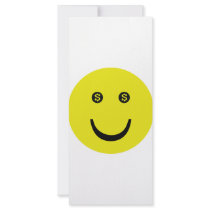dollar smile icon rack cards