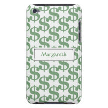 Dollar symbol pattern Case-Mate iPod touch case