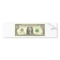 dollar ten bumper sticker
