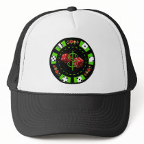 DOLLARS AND DICE POKER CHIP MESH HATS