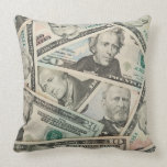 Dollars Background Pillows