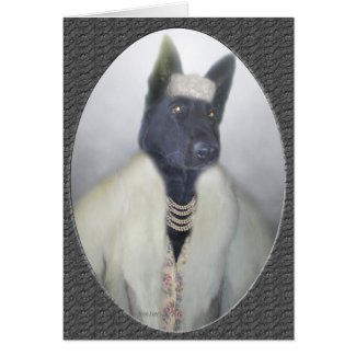 Dolled up doggy card