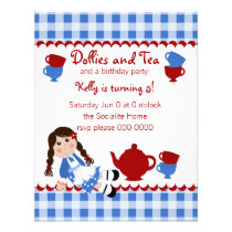 Dollies Tea Party invitations