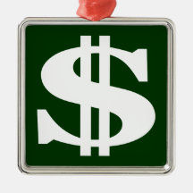 Dollor 2 christmas tree ornaments