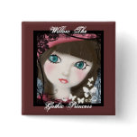 Doll's Eyes Square Pin buttons