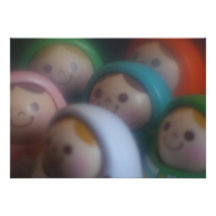 Dolls Faces Soft Lens Photograph Invitation