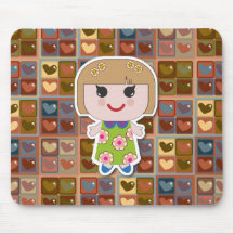 Dolly Christy with Hearts Mousepad