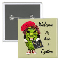 Dolly Dill Make A Dill Welcome Button buttons