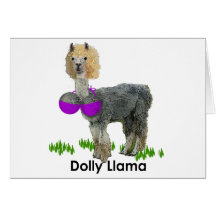 Dolly Llama Greeting Cards