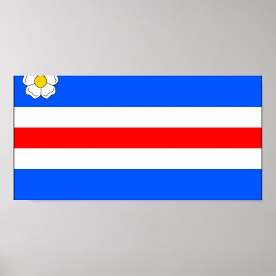 Dolni Zalezly Cz, Czech Republic flag Poster by FlagLibrary