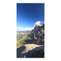 Dolomites - aerial view from Rosetta mount Photo Cards