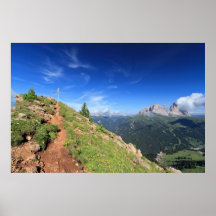 Dolomiti - belvedere sobre el valle de Fassa Posters
