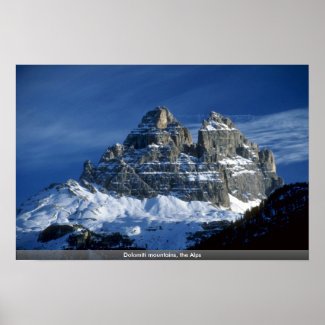 Dolomiti mountains, the Alps print