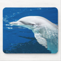 Dolphin above water mousepads