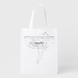 Dolphin Adult Coloring Bag Grocery Bag