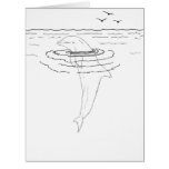 Dolphin Adult Coloring Big Card